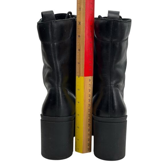 Fly London Tiel Combat Boot EU 40 US 9 Women's Leather Lace Up Platform Lug Sole - Picture 6 of 10